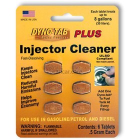 تصویر بسته 6 عددی قرص انژکتور شوی و مکمل سوخت داینوتب مدل Dyno-tab Plus Injector Cleaner 