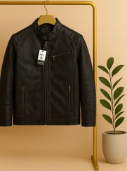 تصویر کت چرم 6208 مشکی 