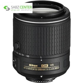 تصویر لنز دوربین نیکون مدل AF-S NIKKOR f/4-5.6G ED VR II DX به همراه لنز 200-55 میلی متر ا Nikon AF-S NIKKOR 55-200mm f/4-5.6G ED VR II DX Lens Nikon AF-S NIKKOR 55-200mm f/4-5.6G ED VR II DX Lens