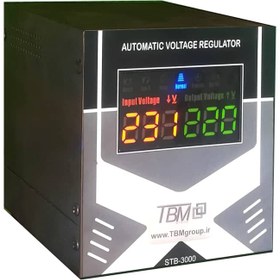 تصویر استابلایزر ولتاژ رله ای TBM تک فاز مدل TBM AVR RANGER 3K/S 