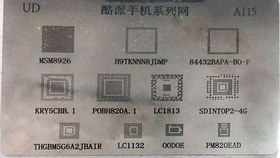 تصویر شابلون چند منظوره A115 مناسب تعمیرات برد گوشی موبایل 