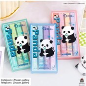 تصویر هایلایتر پاندا ۴ عددی پاستلی 