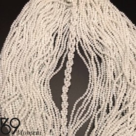 تصویر مهره کریستال سایز ۴ رنگ سفید 