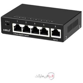 تصویر HR-SWG1050 سوییچ اچ آر یو آی HR901-AF-821GNS 8-port PoE HR switch