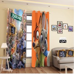 تصویر پرده تصویری طرح زوتوپیا برند پرنا - کد 1950582 