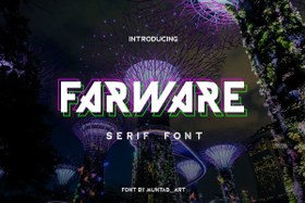 تصویر فونت مدرن Farware 