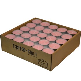 تصویر شمع وارمر صورتی توتوچان بسته 100 عددی TOTTOCHAN TEALIGHT CANDLE - 100 PCS - PINK