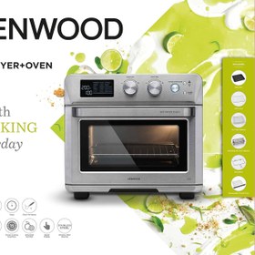 تصویر KENWOOD 2-in-1 25L Toaster Oven+Air Fryer-Oven Toaster Grill with Large Capacity Rotisserie Function for Frying Roasting Grilling Broiling Baking Browning Defrosting Heating MOA26.600SS Silver - ارسال 15 الی 20 روز کاری 