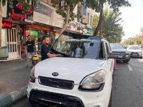 تصویر شیشه جلو کیا سول 