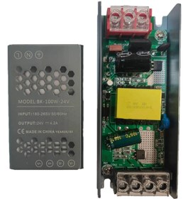 تصویر سوییچینگ 24 ولت 4 آمپر 100 وات اسلیم BK 24V 100W 4A Slim Power Supply
