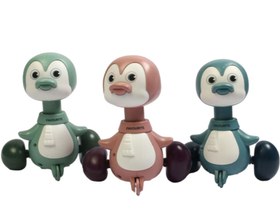 تصویر پنگوئن فشاری اسباب بازی مدل جغجغه ای 