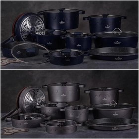 تصویر سرویس قابلمه گرانیتی راکلند مدل لیانا ۱۸ پارچه 