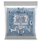 تصویر سیم گیتار کلاسیک ارنی بال ( غیر اصل ) 2403 ERNIEBALL CLEAR SILVER COPY 