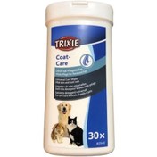 تصویر دستمال مرطوب سگ و گربه 30عددی تریکسی (trixie) 