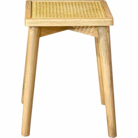 تصویر نیمکت یک نفره حصیری لیو 