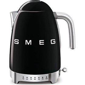 تصویر کتری برقی مدرج اسمگ رنگ مشکی مدل KLF04BLEU smeg kettle KLF04 bleu