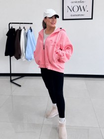 تصویر سویشرت زنانه مدل نیژان رنگ سفید سایز آزاد 