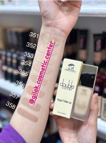 تصویر Live Alive l.a double cover Vegan Foundation کرم پودر پوششی وگن شیشه ای ال ای 358 