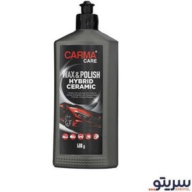 تصویر هیبرید سرامیک واکس و پولیش بدنه خودرو کارماکر CARMA CARE مدل WAX & POLISH HYBRID CERAMIC وزن 500 گرم WAX & POLISH HYBRID CERAMIC