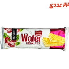 تصویر ویفر توت فرنگی 120 گرم سیمرغ 