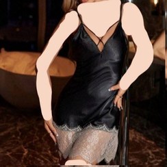 تصویر لباس خواب ساتن و تور (لورنزا) 