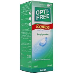 تصویر محلول شستشوی لنز مدل Express حجم 120میل اپتی فری ا Opti Free Express Lasting Comfort Lens 120ml Opti Free Express Lasting Comfort Lens 120ml