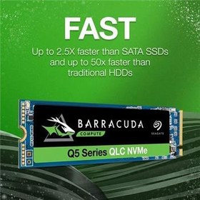 تصویر حافظه SSD اینترنال سیگیت مدل Barracuda Q5 ظرفیت 1 ترابایت Seagate Barracuda Q5 M.2 2280 PCIe NVMe Gen 3x4 1TB SSD