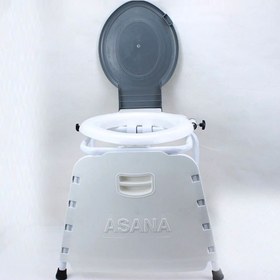 تصویر توالت فرنگی دیواری آسانا تاشو 