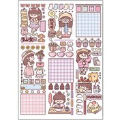 تصویر برچسب دخترانه کیوت مدل BR-5 