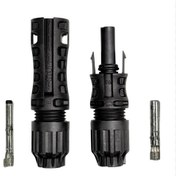 تصویر سوکت پنل خورشیدی یک به یک MC4 ولتاژ تحمل تا 1500 ولت 