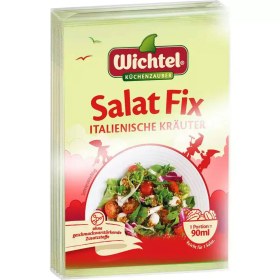 تصویر ادویه سالاد ویشتل آلمان با طعم سبزیجات ایتالیایی بسته 5عددی (50 گرم) Wichtel Salat Fix Italienische Krauter 