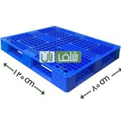 تصویر پالت پلاستیکی زیر بار 120*80 سانتی متر 