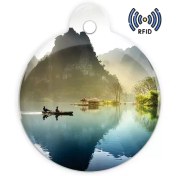 تصویر تگ NFC طرح جاکلیدی مدل طبیعت رود آمازون 