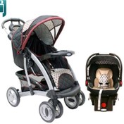 تصویر کالسکه و کریر گراکو | Graco Quattro Tour Dlx Travel System-Antiquity 