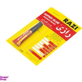 تصویر چسب قطره ای رازی (Razi) مدل Super Glue حجم 3 میلی لیتر بسته 3 عددی 