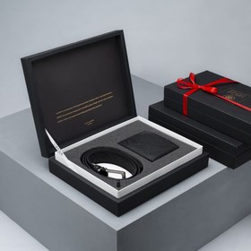 تصویر ست چرم پیمان (کیف جیبی، کمربند) 