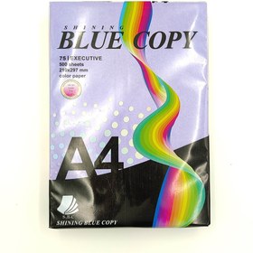 تصویر کاغذ رنگی کپی سایز BLUE COPY A4 ده 10 رنگ 