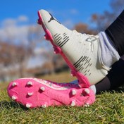 تصویر کفش فوتبال پوما فیوچر مشکی بنفش مدل VM1471 