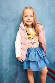 تصویر تی شرت نوزاد دختر بژ دفکتو 