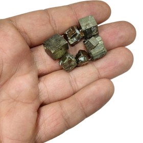 تصویر سنگ پیریت مکعبی معدنی (1عدد) 