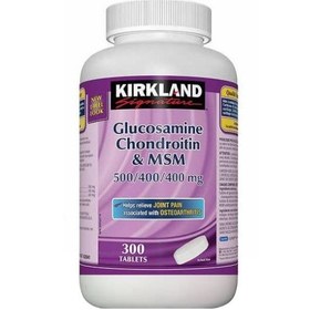 تصویر قرص تقویتی مفاصل گلوکوزامین کندرویتین همراه MSM کرکلند(300 عددی) Glucosamine chondroition&msm kirkland