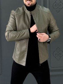 تصویر کت چرم 6501 سبز 