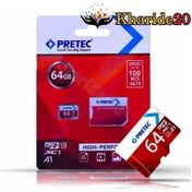 تصویر رم میکرو 64 گیگ با خشاب PRETEC 100M/S 667X 