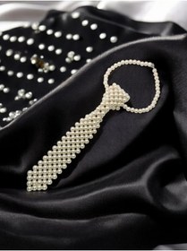 تصویر کراوات مردانه مشکی Handmade | bk01 اورجینال 