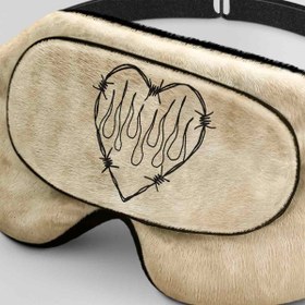 تصویر طرح قلب برای چشم بند خواب کورال Heart Design for Coral609 Sleep Mask