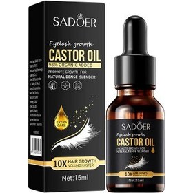 تصویر سرم تقویت مژه و ابرو سادور حجم ۱۵ میلی لیتر حاوی روغن کرچک 
