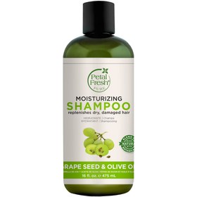 تصویر شامپو موهای خشك و آسیب دیده 475 میلی لیتر پتال فرش Petal Fresh Moisturizing Grape Seed & Olive Oil Shampoo