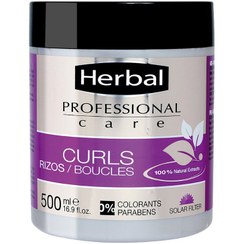 تصویر ماسک موهای فر هربال مدل Curls حجم 500 میل 