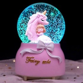 تصویر Unicorn Friends Lighted Musical Snow Globe 