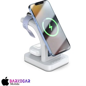 تصویر شارژر وایرلس 5 کاره هیسکا مدل HR-09 Hiska 5-function wireless charger model HR-09